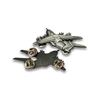 Maker Custom Metal Silver Military Air Force Uniforme Badge épingles
