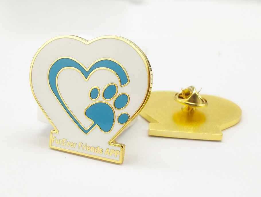Badge d'épingle en émail doux