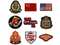 Point de vue sur commande de la broderie US Military Military Cop Patch