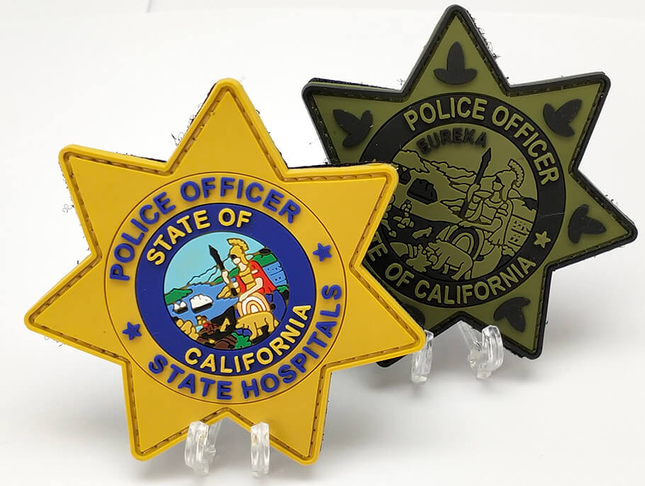 Écusson d'uniforme d'hôpital d'État d'officier de police personnalisé