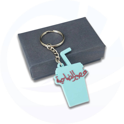 Porte-clés avec logo en caoutchouc pour femmes