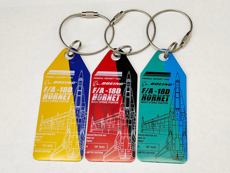 Porte-clés d'impression métallique