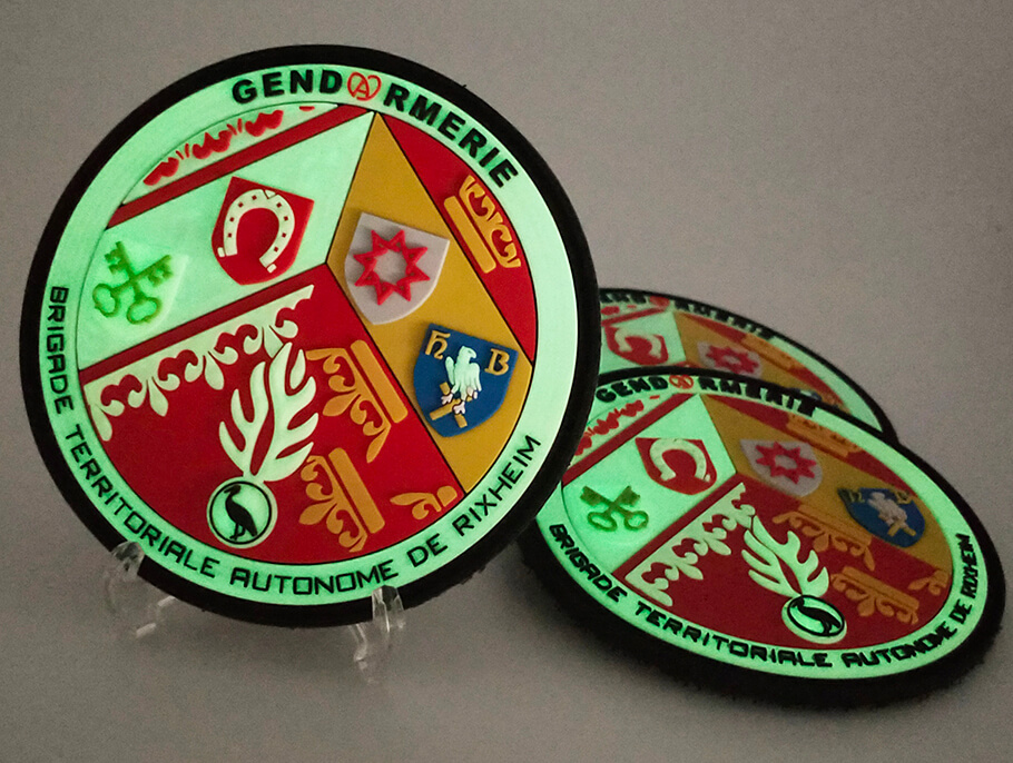Écusson d'uniforme d'hôpital d'État d'officier de police personnalisé
