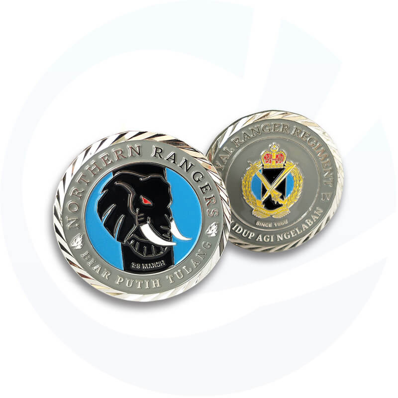Football Iron Large Challenge Coin