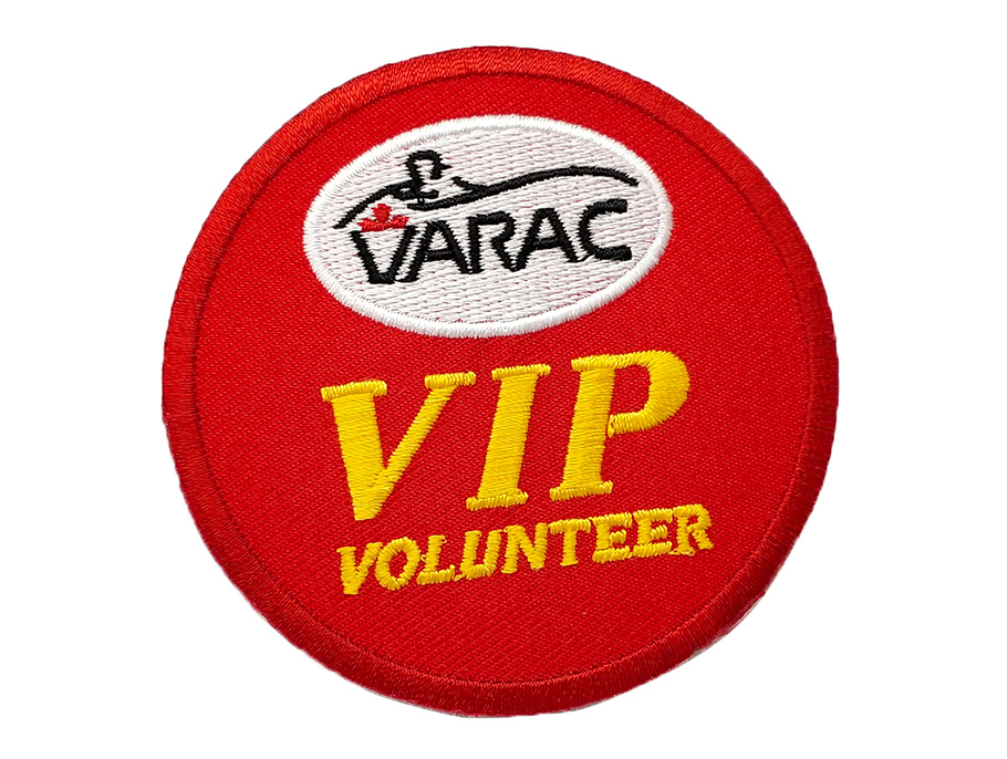 Patch de broderie rouge personnalisé