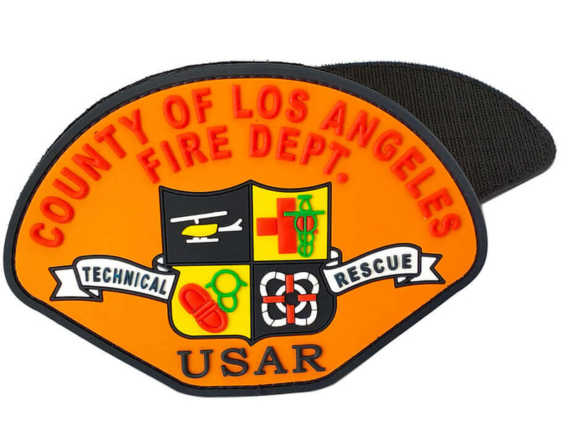 Patch PVC uniforme de pompiers personnalisés